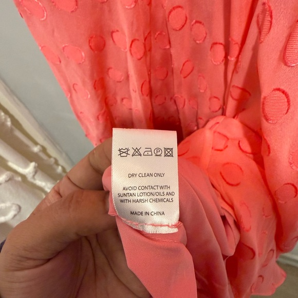 SALONI Rita Ruffle Polka Dot Maxi Dress - Coral | Size 4 | NWT - Picture 6 of 7